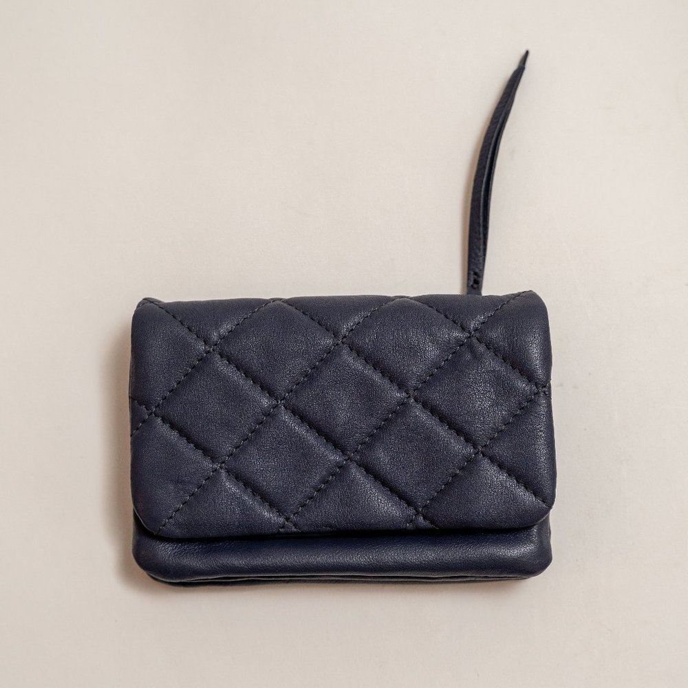 HOBO Quilted Leather Flap Wallet